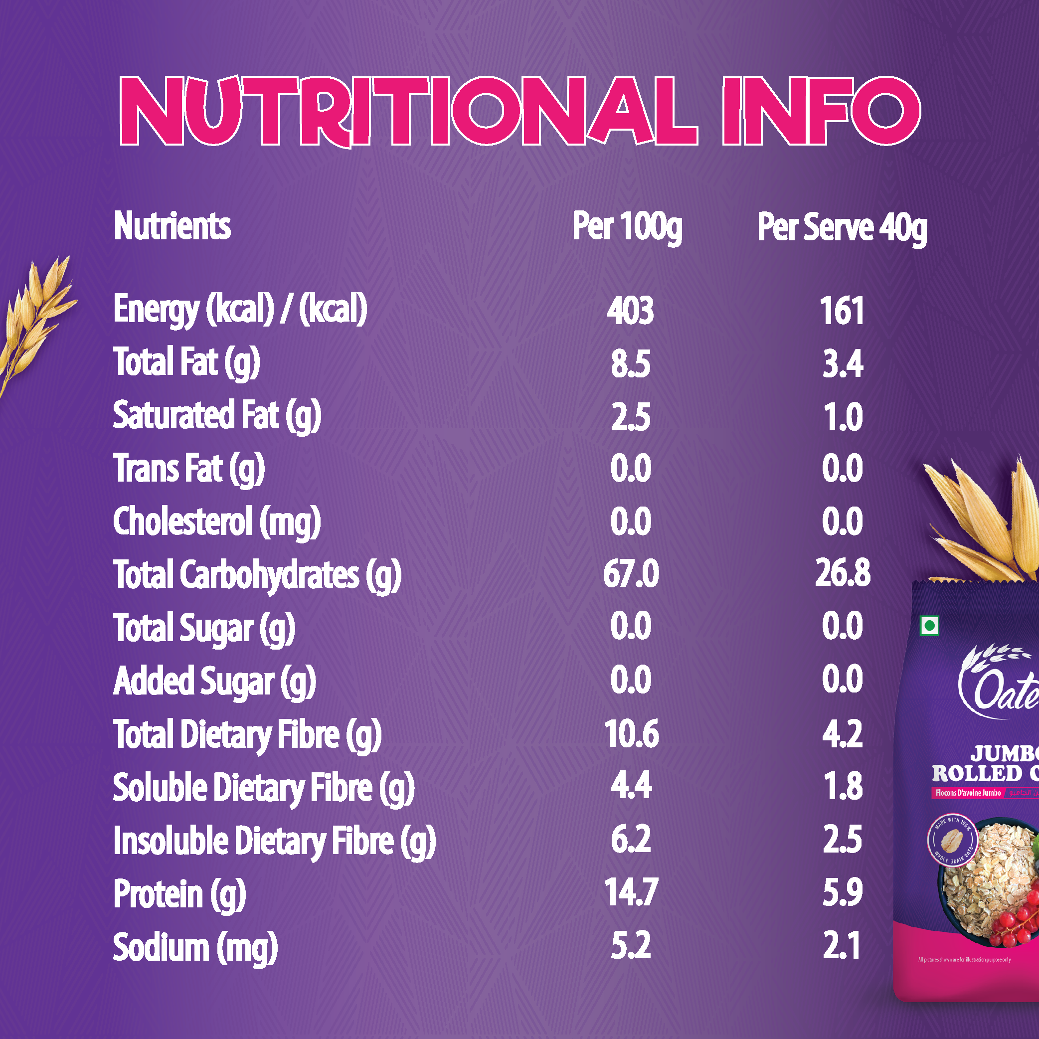 Rolled Oats (500g, 1kg) - Image 3