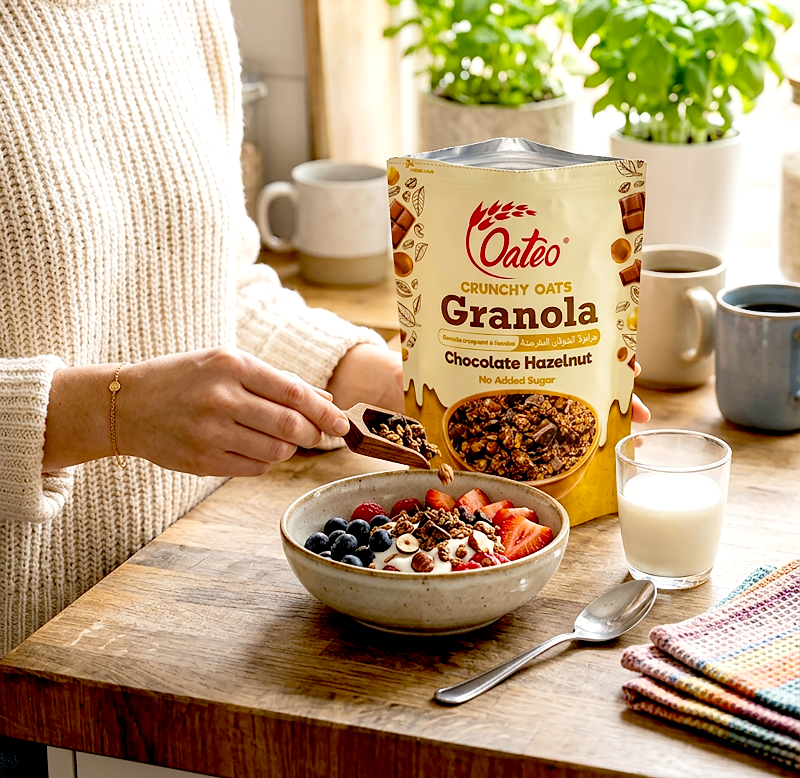 Crunchy Oats Granola -Chocolate Hazelnut - Image 4